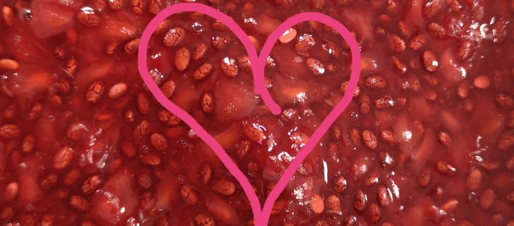 bringebær og chiafrø syltetøy